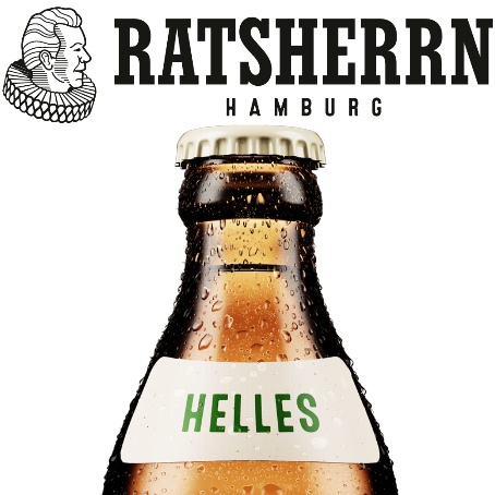 Ratsherrn Hamburg Hell – mildes Helles aus Hamburg.